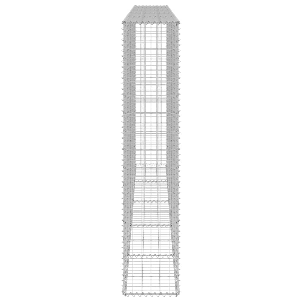 Gabionski zid s poklopcima od pocinčanog čelika 300x30x150 cm