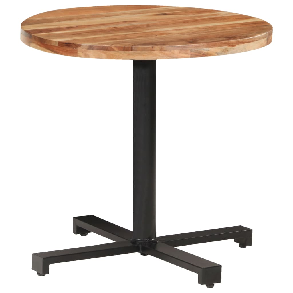 Bistro stol okrugli Ø 80 x 75 cm od masivnog bagremovog drva