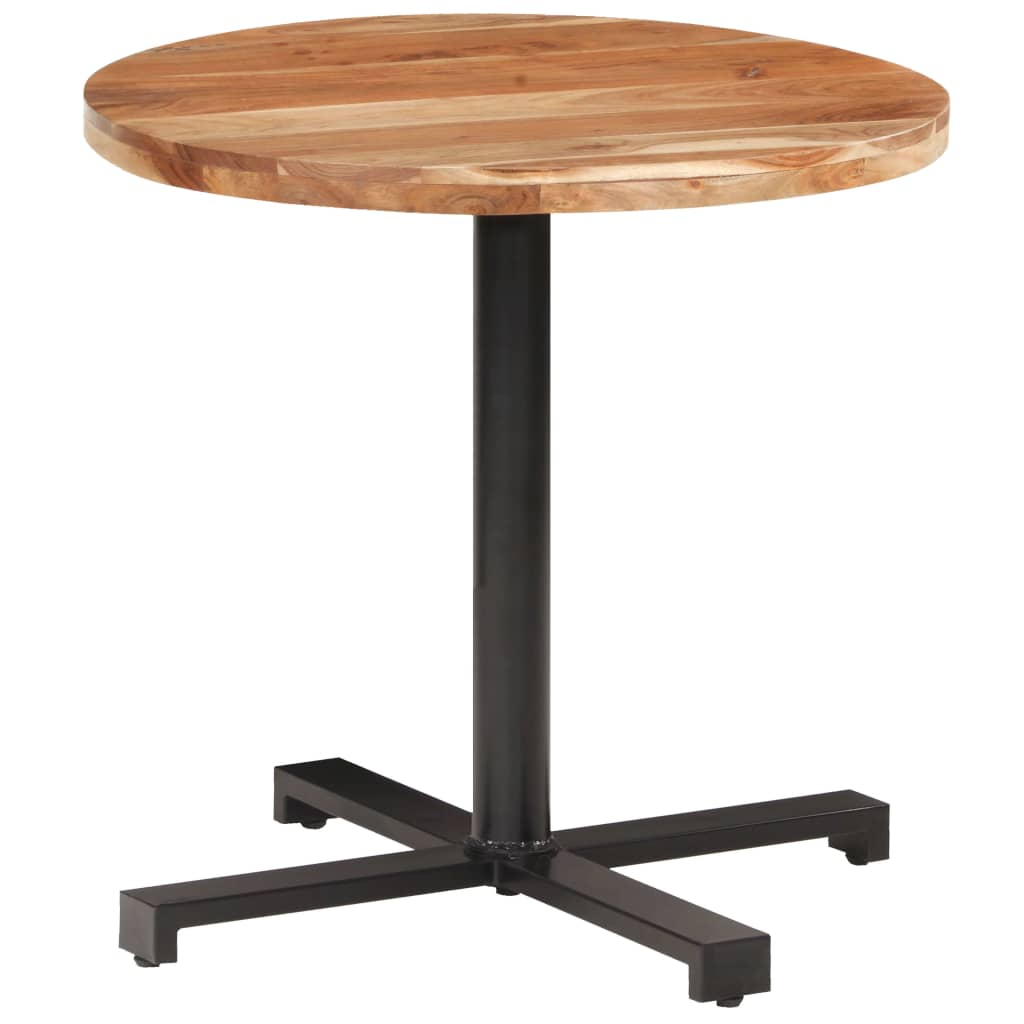 Bistro stol okrugli Ø 80 x 75 cm od masivnog bagremovog drva