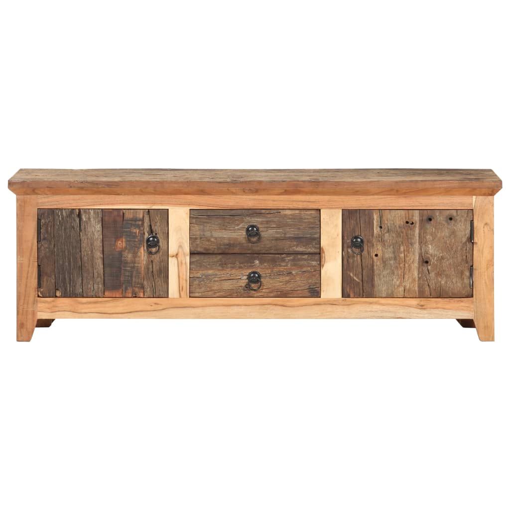 TV ormarić 120 x 30 x 40 cm masivno bagremovo i obnovljeno drvo