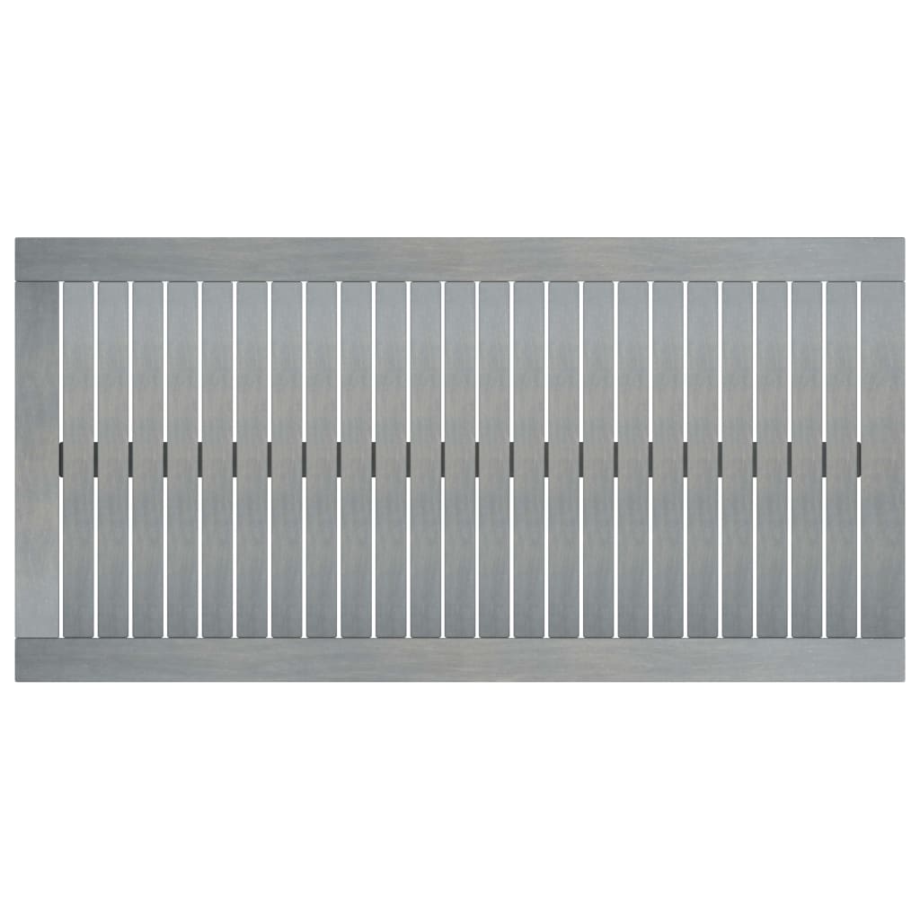 Stolić za kavu 100x50x33 cm sivi od masivnog bagremovog drva