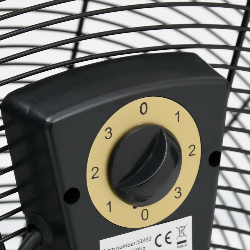 Industrijski ventilator s bubnjem 60 cm 172,5 W crni