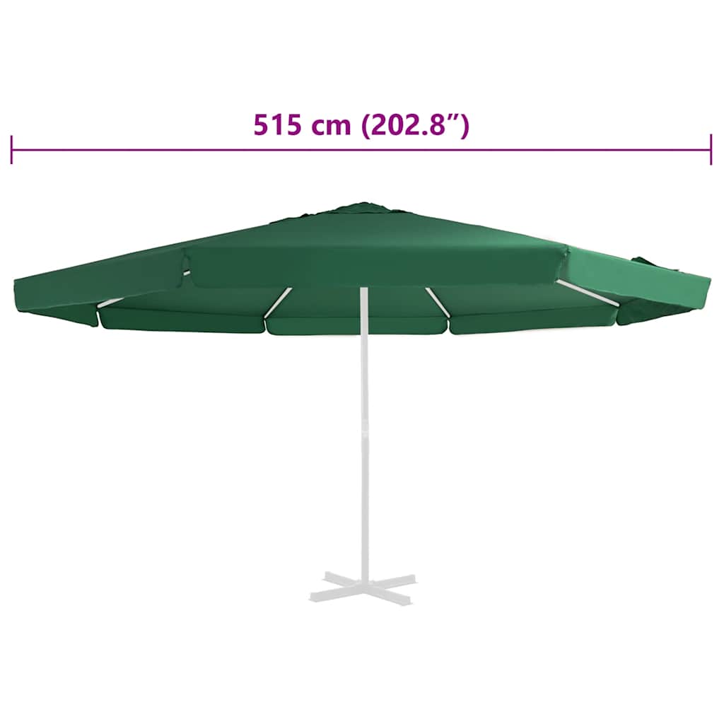 Zamjenska tkanina za vrtni suncobran 515 cm zelena