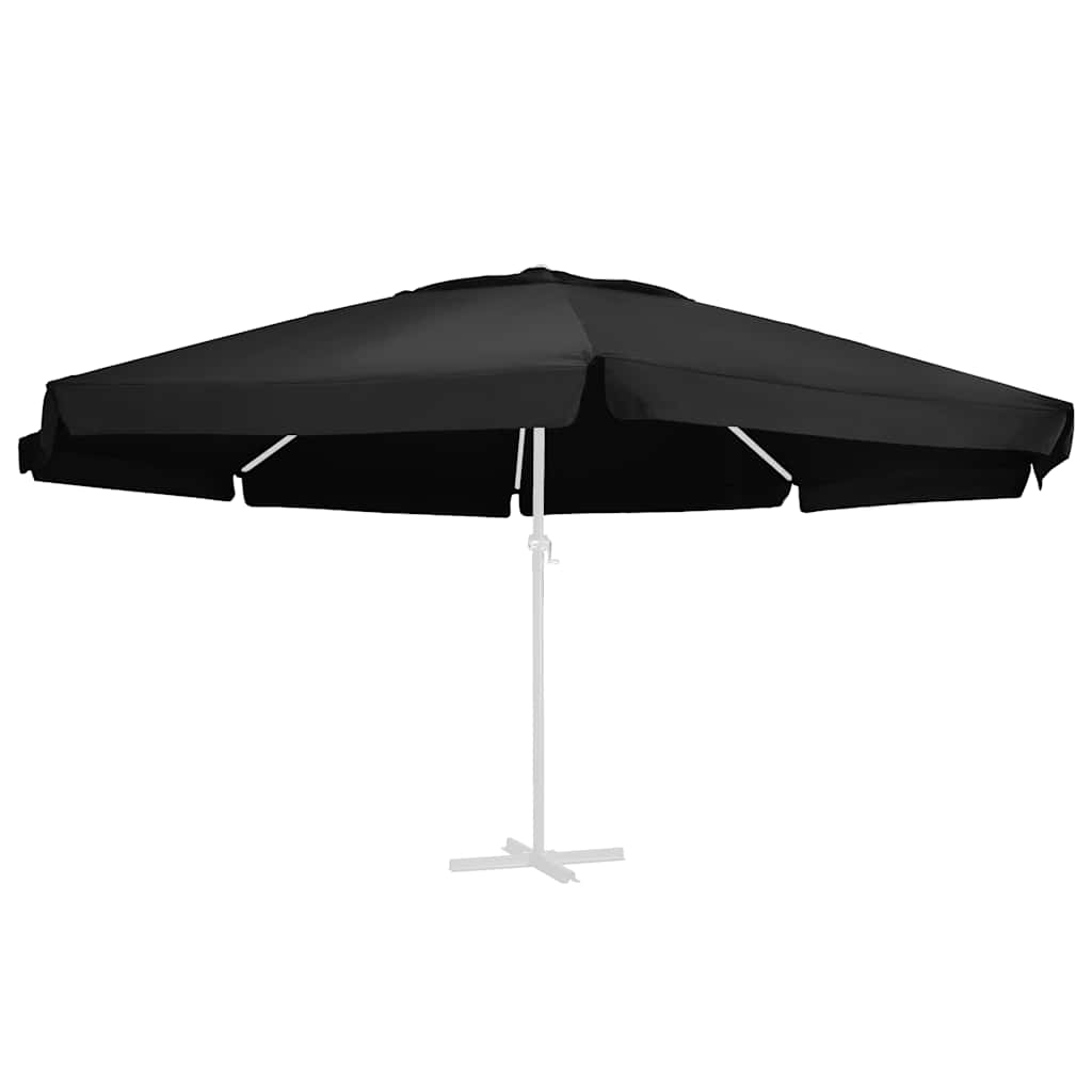 Zamjenska tkanina za vrtni suncobran crna 610 cm