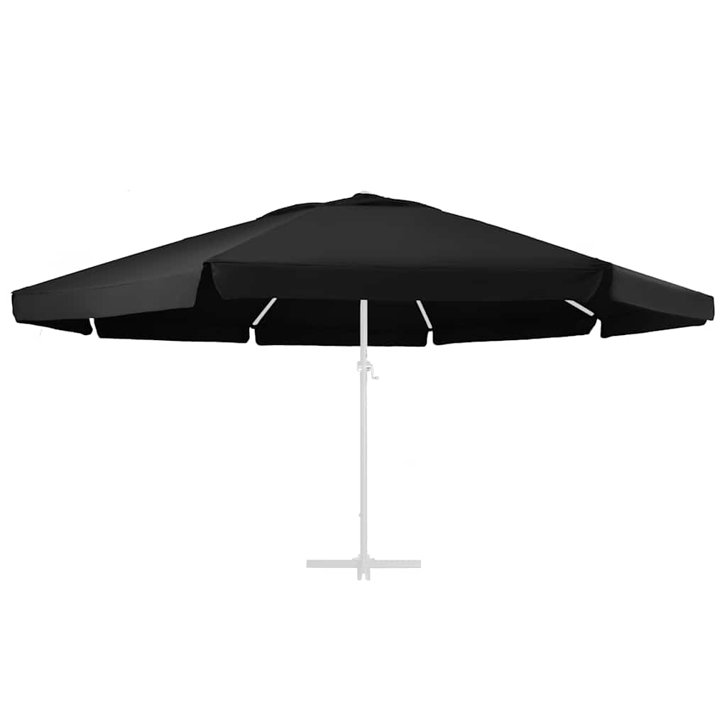 Zamjenska tkanina za vrtni suncobran crna 610 cm