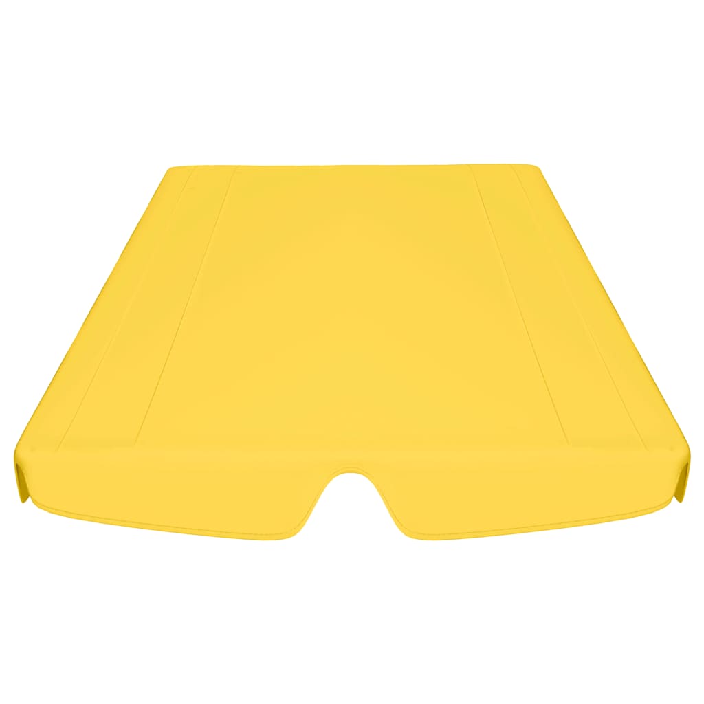 Zamjenski krov za vrtnu ljuljačku žuti 150/130 x 105/70 cm