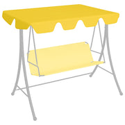 Zamjenski krov za vrtnu ljuljačku žuti 150/130 x 105/70 cm