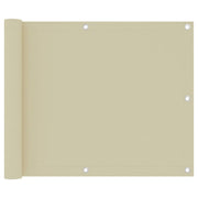 Balkonski zastor krem 75 x 300 cm od tkanine Oxford