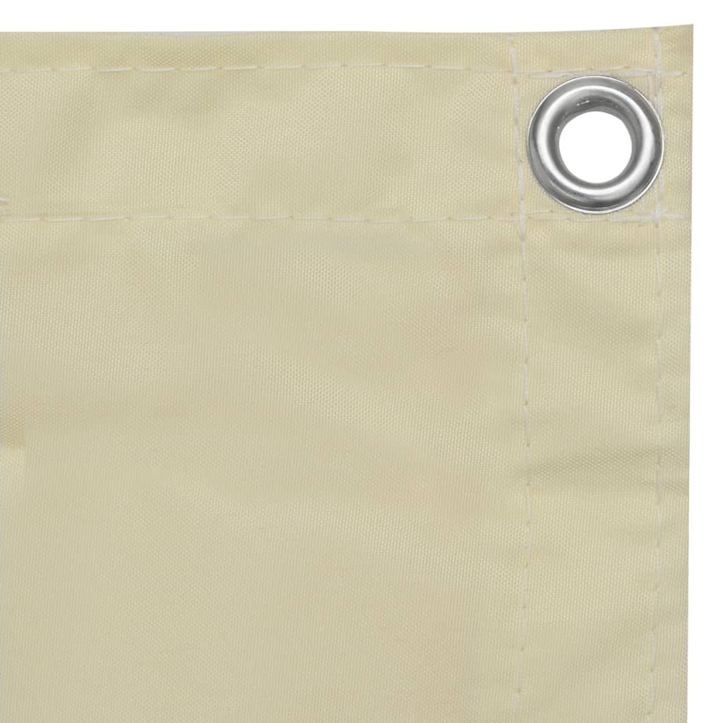 Balkonski zastor krem 90 x 300 cm od tkanine Oxford