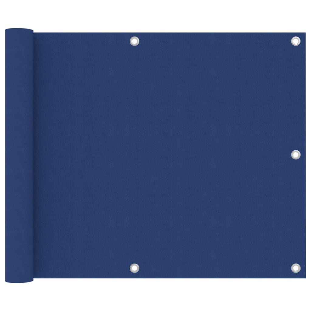 Balkonski zastor plavi 75 x 600 cm od tkanine Oxford