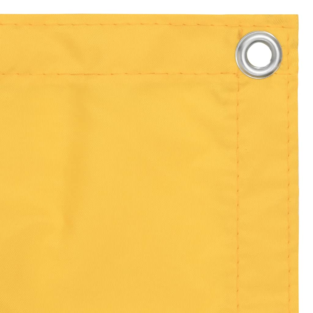 Balkonski zastor žuti 75 x 500 cm od tkanine Oxford