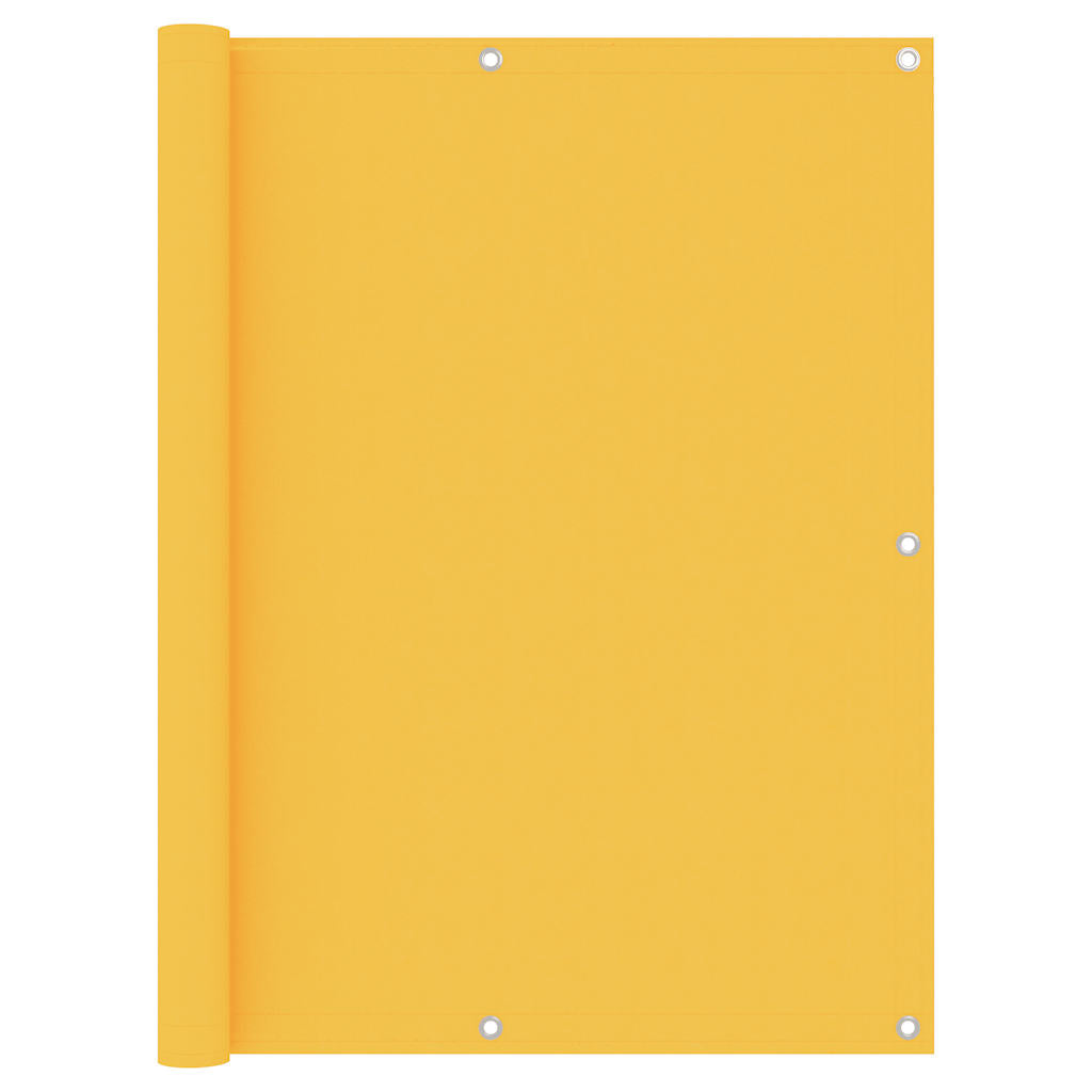 Balkonski zastor žuti 120 x 300 cm od tkanine Oxford