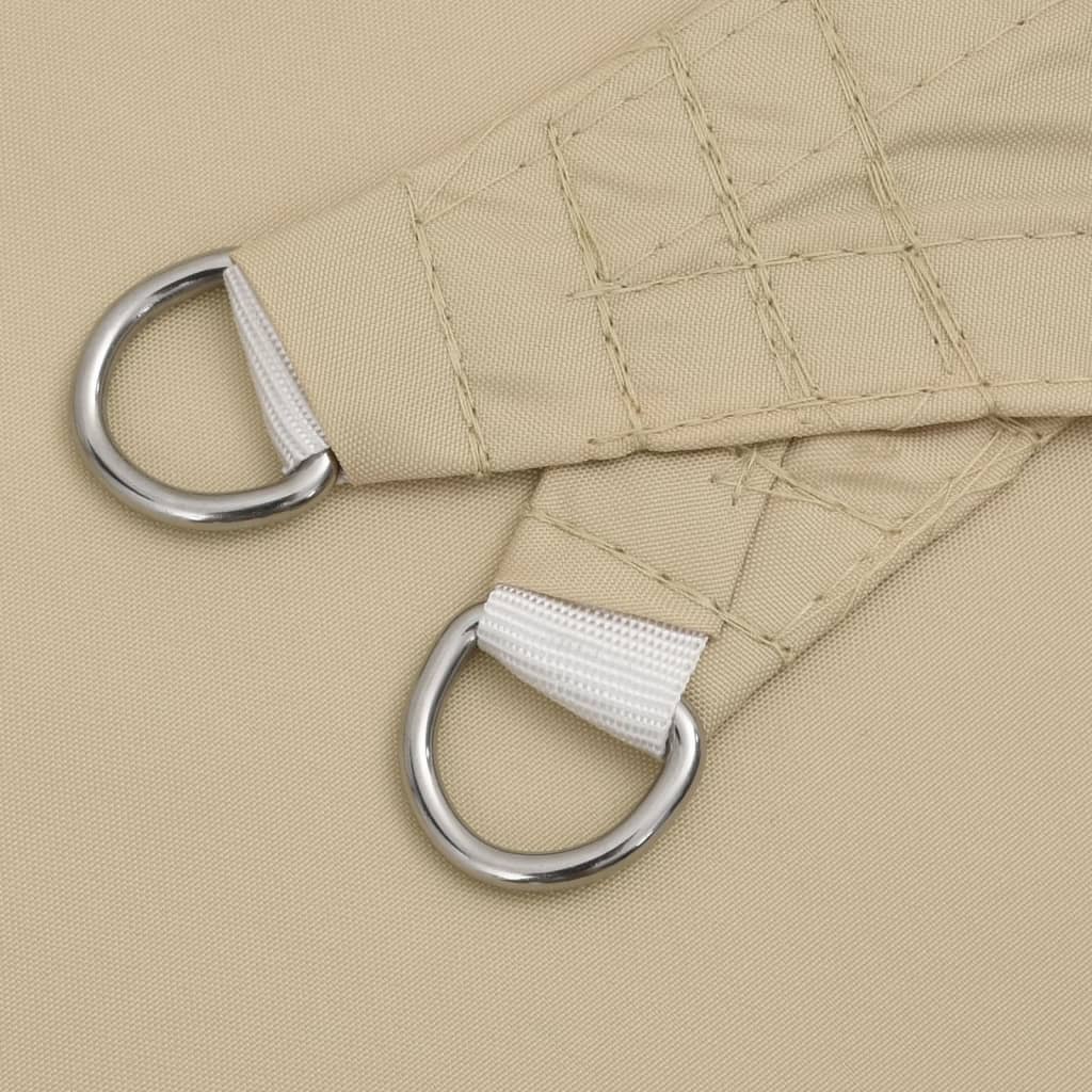 Jedro protiv sunca od tkanine trokutasto 2,5 x 2,5 x 3,5 m bež