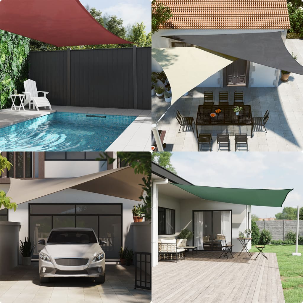 Jedro protiv sunca od tkanine četvrtasto 4,5 x 4,5 m bijelo