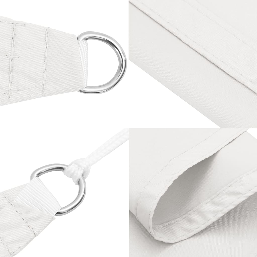 Jedro protiv sunca od tkanine Oxford pravokutno 3 x 5 m bijelo
