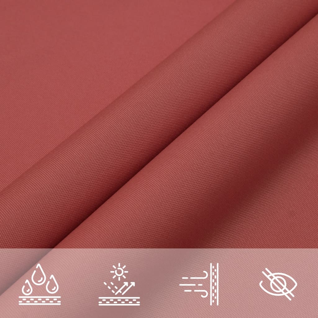 Jedro protiv sunca od tkanine trokutasto 3 x 4 x 5 m terakota