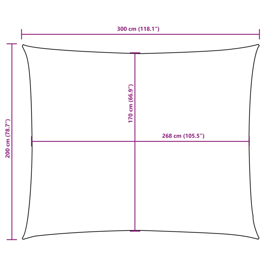 Jedro protiv sunca od tkanine Oxford pravokutno 2 x 3 m žuto