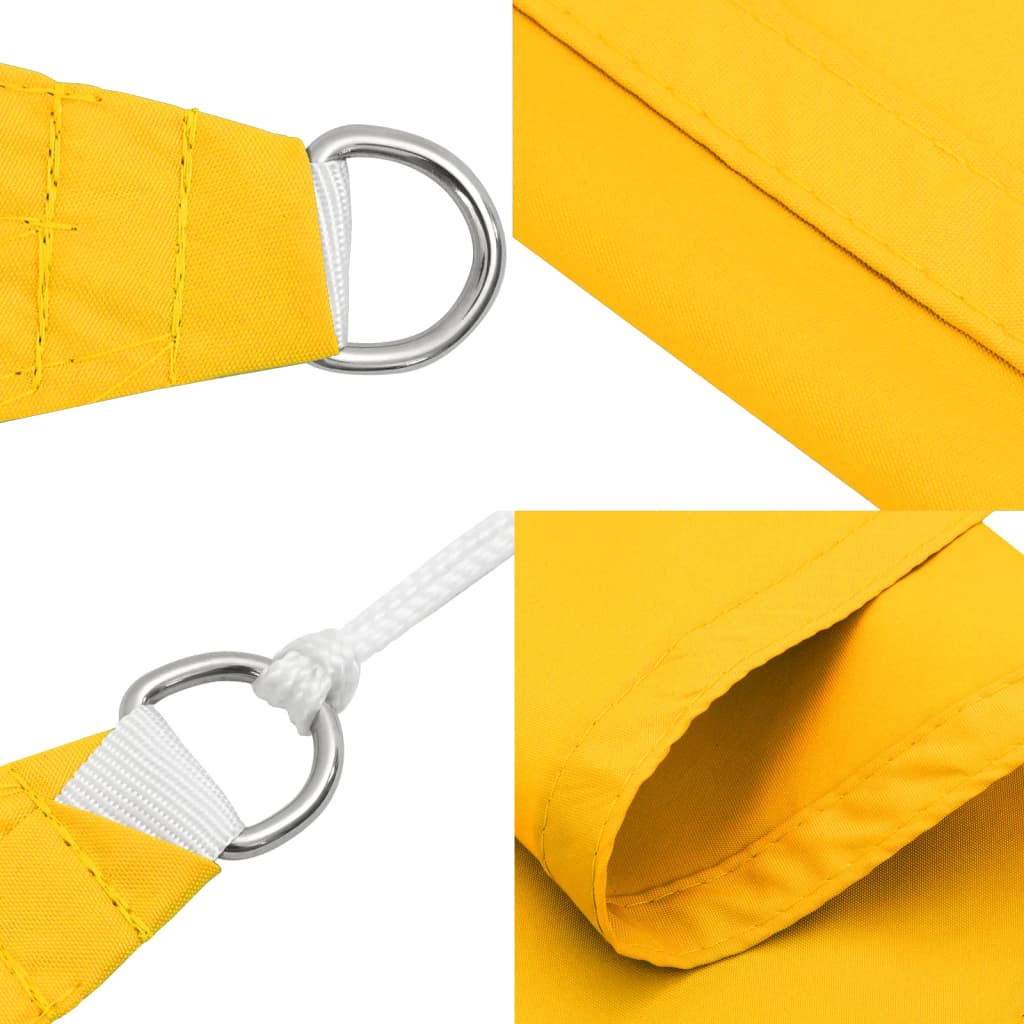Jedro protiv sunca od tkanine Oxford pravokutno 2,5 x 5 m žuto