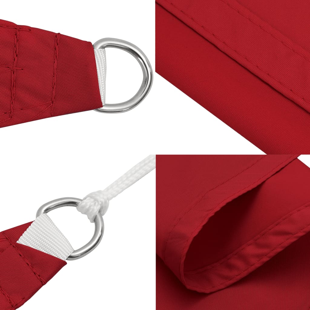 Jedro protiv sunca od tkanine pravokutno 2,5 x 4,5 m crveno