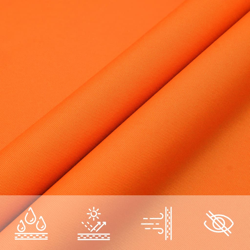 Jedro protiv sunca od tkanine četvrtasto 6 x 6 m narančasto