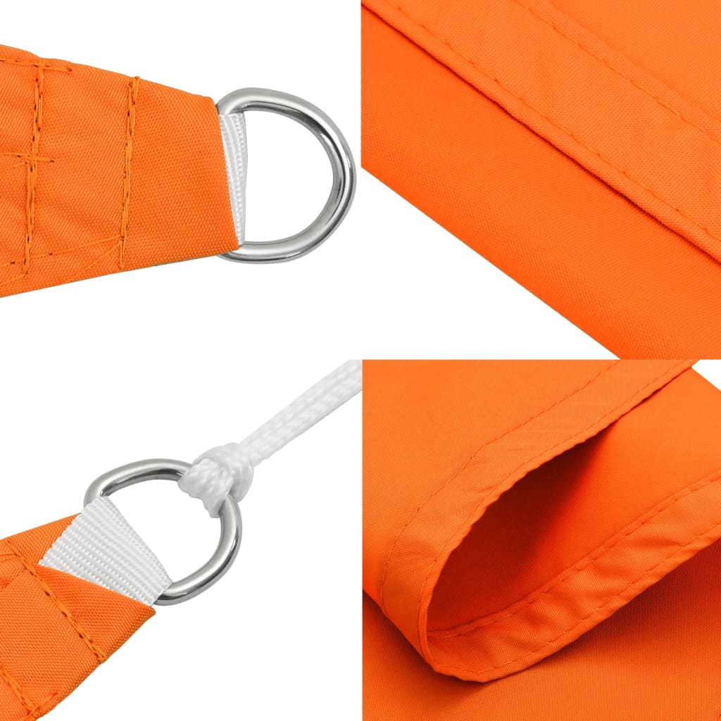 Jedro protiv sunca od tkanine pravokutno 3 x 4 m narančasto