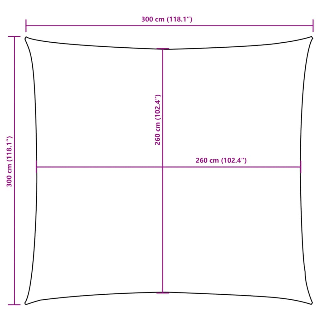 Jedro protiv sunca od tkanine Oxford četvrtasto 3 x 3 m crno