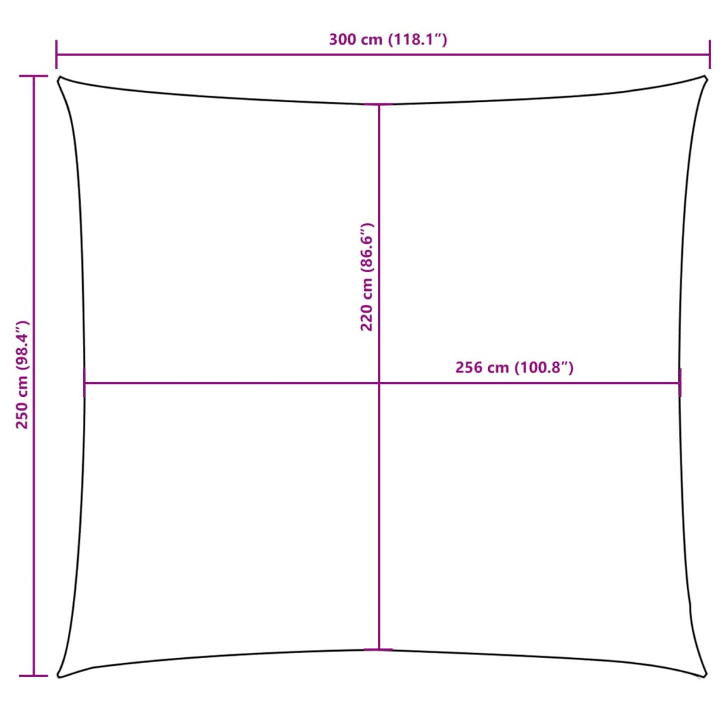 Jedro protiv sunca od tkanine Oxford pravokutno 2,5 x 3 m crno