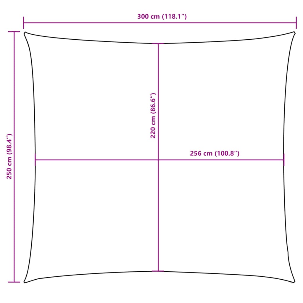 Jedro protiv sunca od tkanine Oxford pravokutno 2,5 x 3 m smeđe