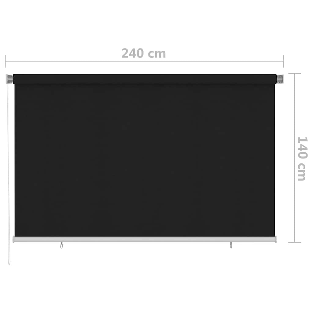 Vanjska roleta za zamračivanje 240 x 140 cm crna