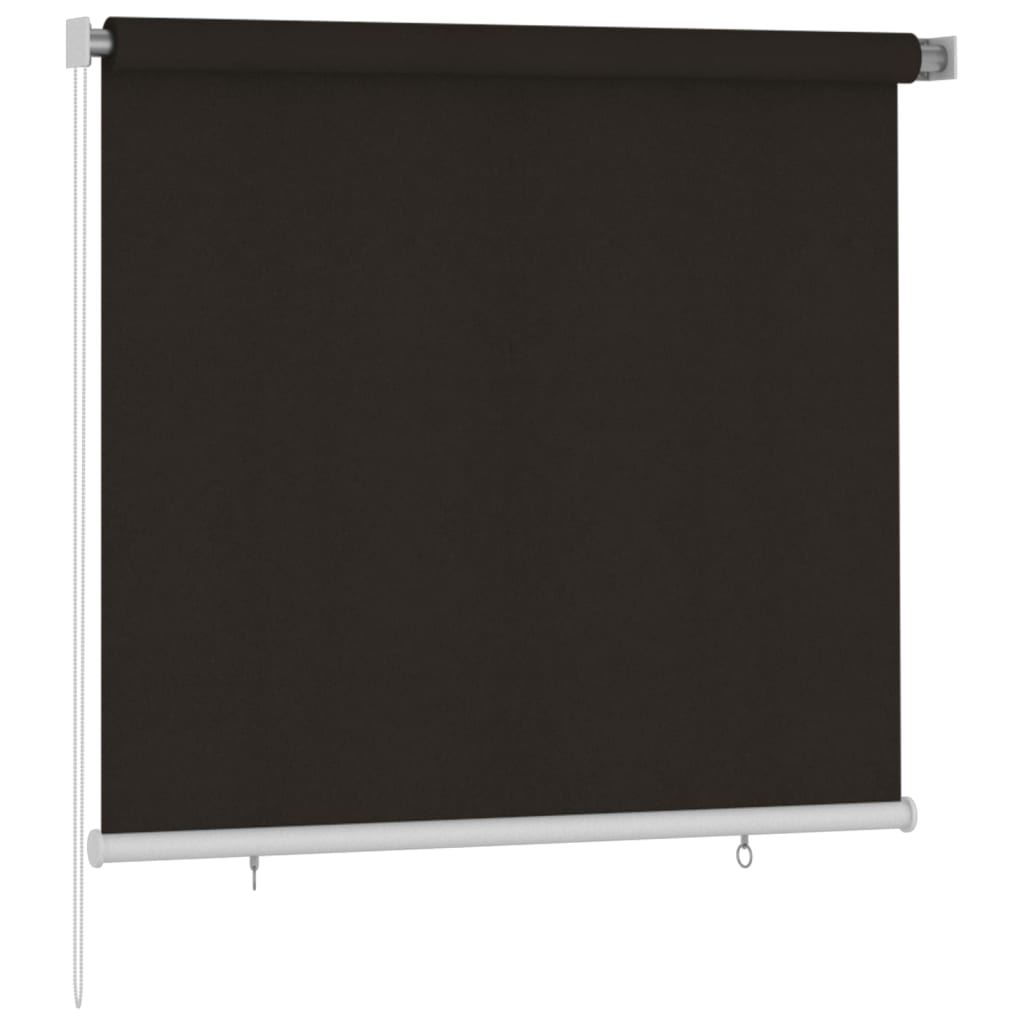 Vanjska roleta za zamračivanje 160 x 140 cm smeđa HDPE