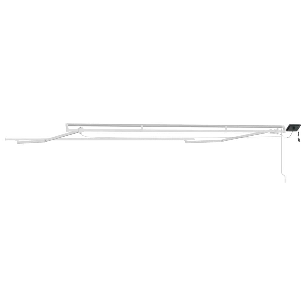 Okvir tende S LED lampica Bijelo 450 × 300 cm Aluminij