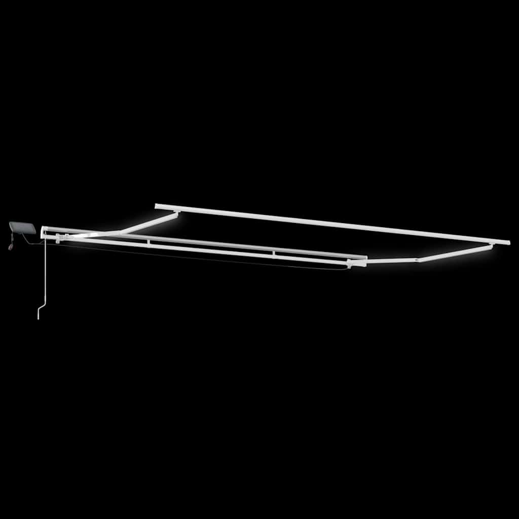 Okvir tende S LED lampica Bijelo 500 × 300 cm Aluminij