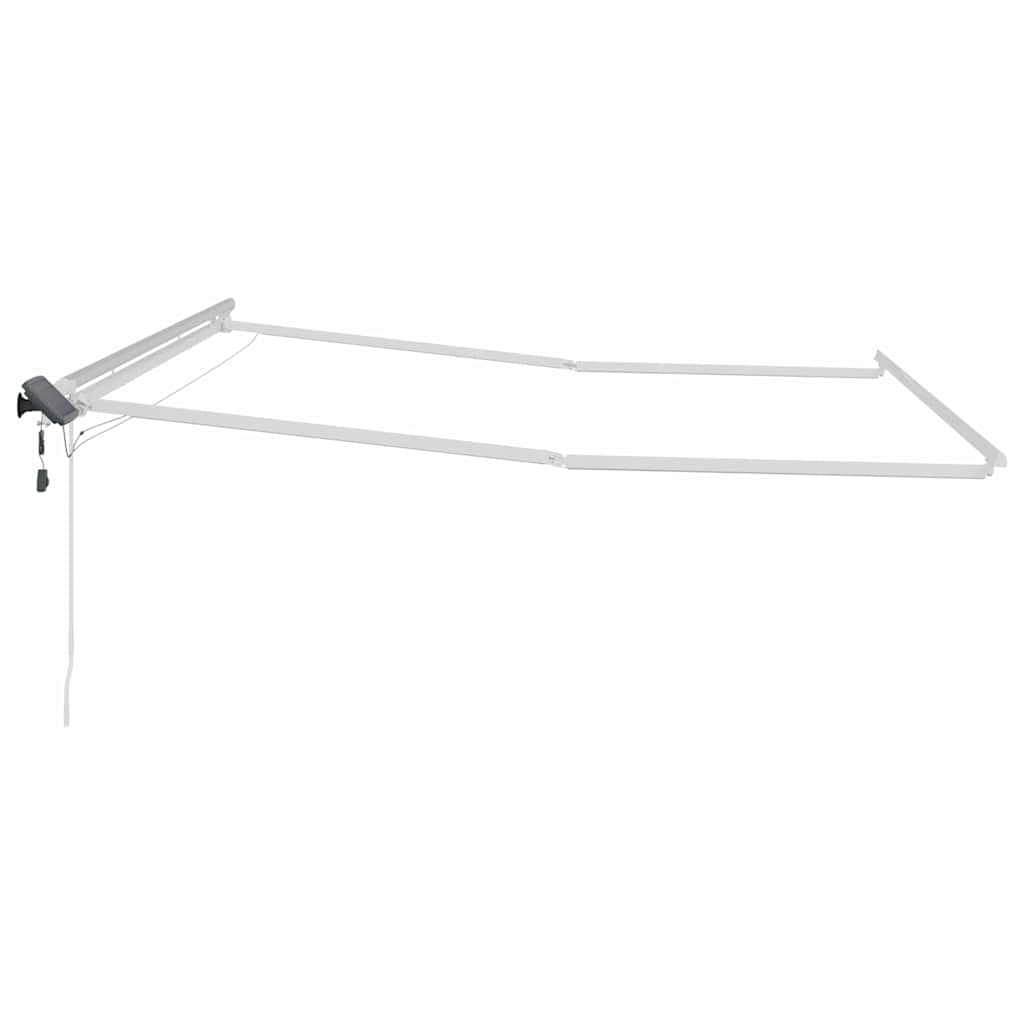 Okvir tende S LED lampica Bijelo 500 × 300 cm Aluminij