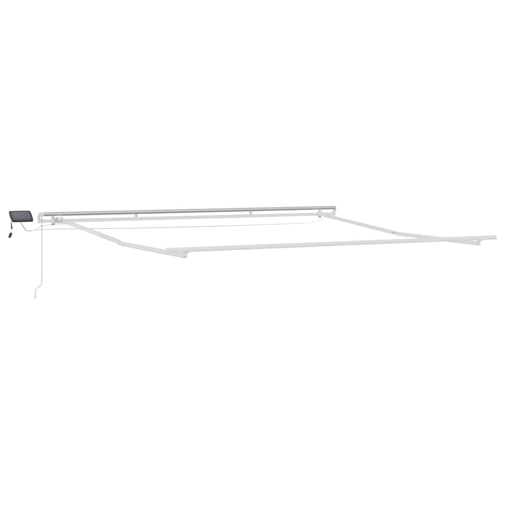 Okvir tende S LED lampica Bijelo 500 × 350 cm Aluminij