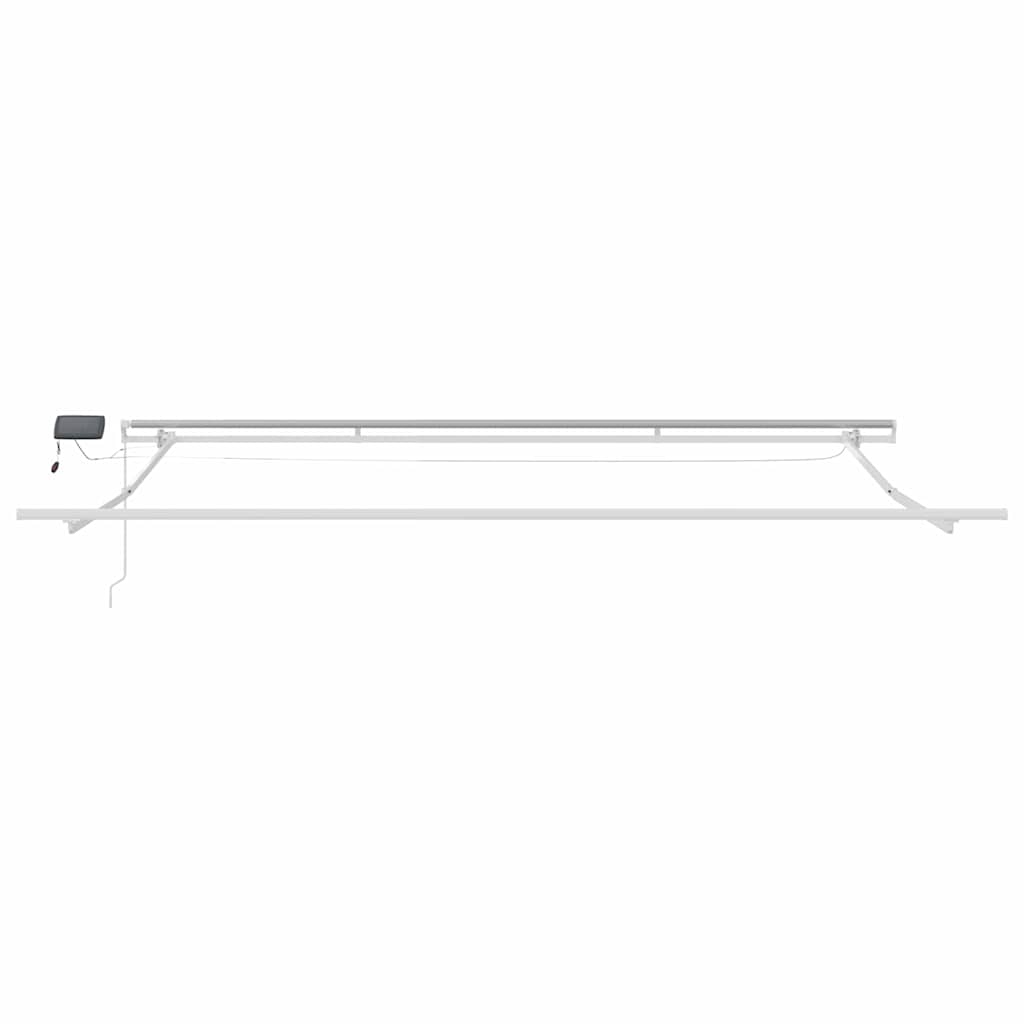 Okvir tende S LED lampica Bijelo 500 × 350 cm Aluminij