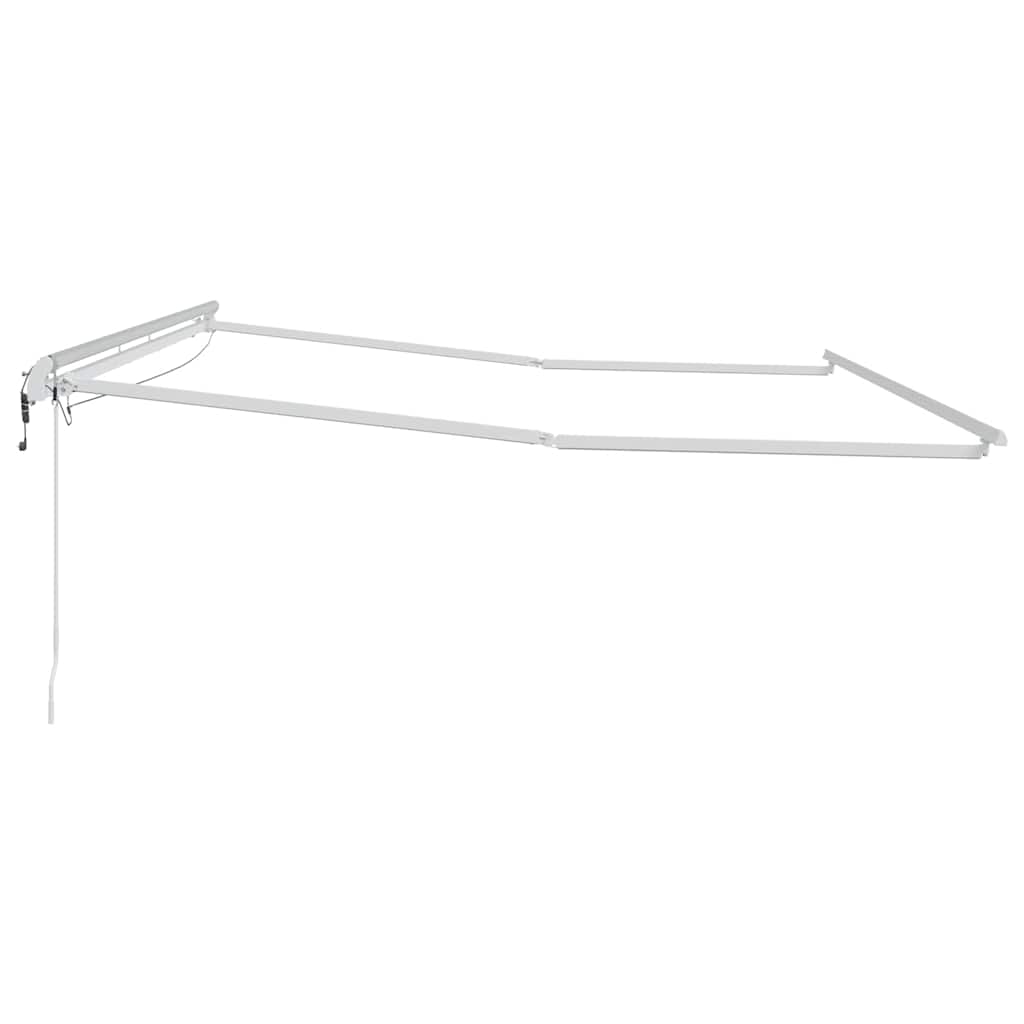 Okvir tende S LED lampica Bijelo 500 × 300 cm Aluminij