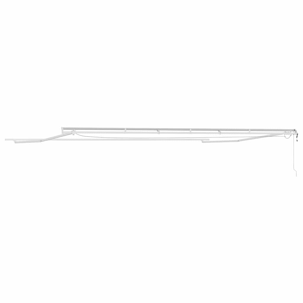 Okvir tende S LED lampica Bijelo 600 × 300 cm Aluminij