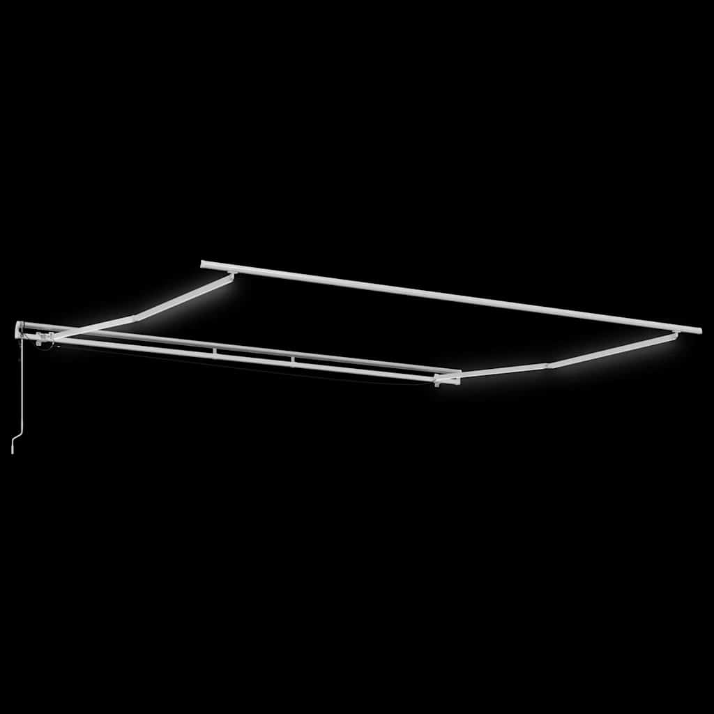 Okvir tende S LED lampica Bijelo 400 × 350 cm Aluminij