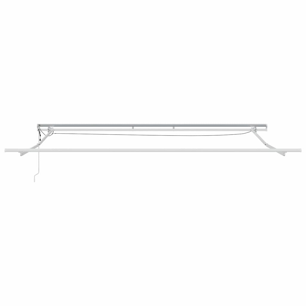 Okvir tende S LED lampica Bijelo 400 × 350 cm Aluminij