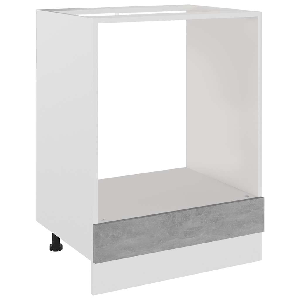 Ormarić za pećnicu "Riga" Betonsko siva 60x46x81,5 cm Konstruirano drvo