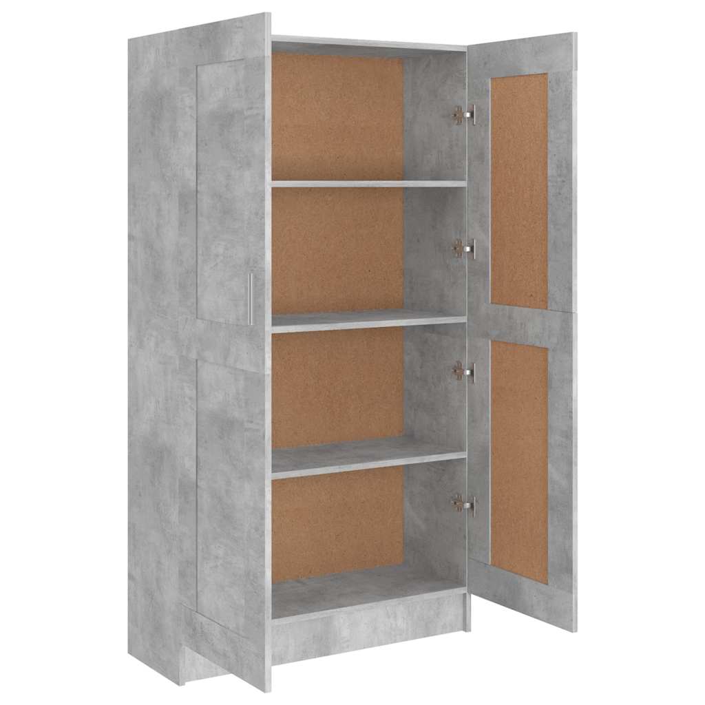 Ormarić za knjige boja betona 82,5x30,5x150cm konstruirano drvo