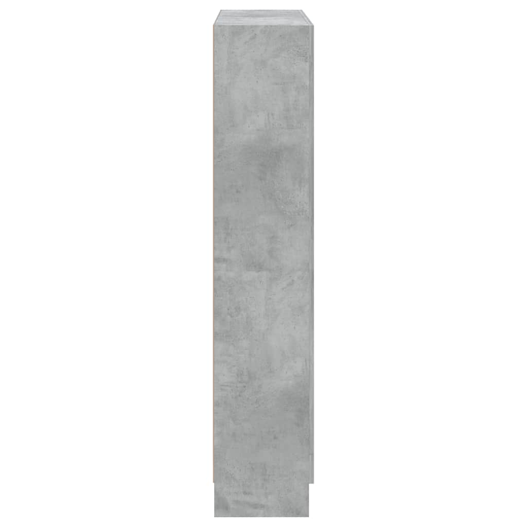 Ormarić za knjige boja betona 82,5x30,5x150cm konstruirano drvo