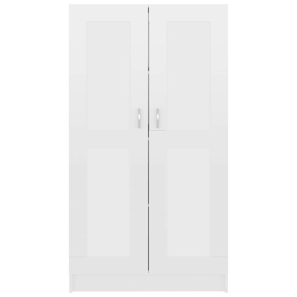 Ormarić za knjige sjajni bijeli 82,5 x 30,5 x 150 cm drveni