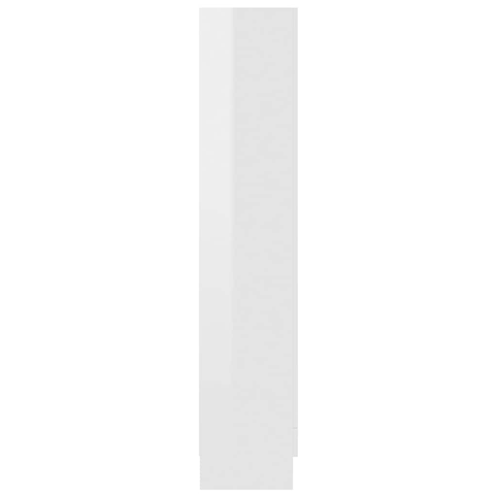 Ormarić za knjige sjajni bijeli 82,5 x 30,5 x 150 cm drveni