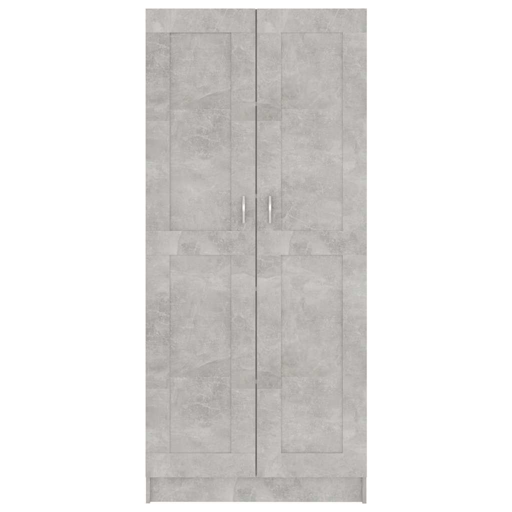 Ormarić za knjige boja betona 82,5 x 30,5 x 185,5 cm drveni