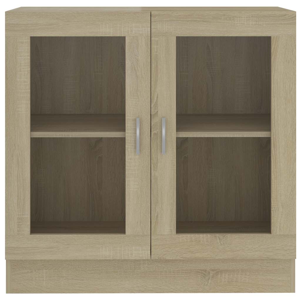 Vitrina boja hrasta sonome 82,5x30,5x80 cm konstruirano drvo