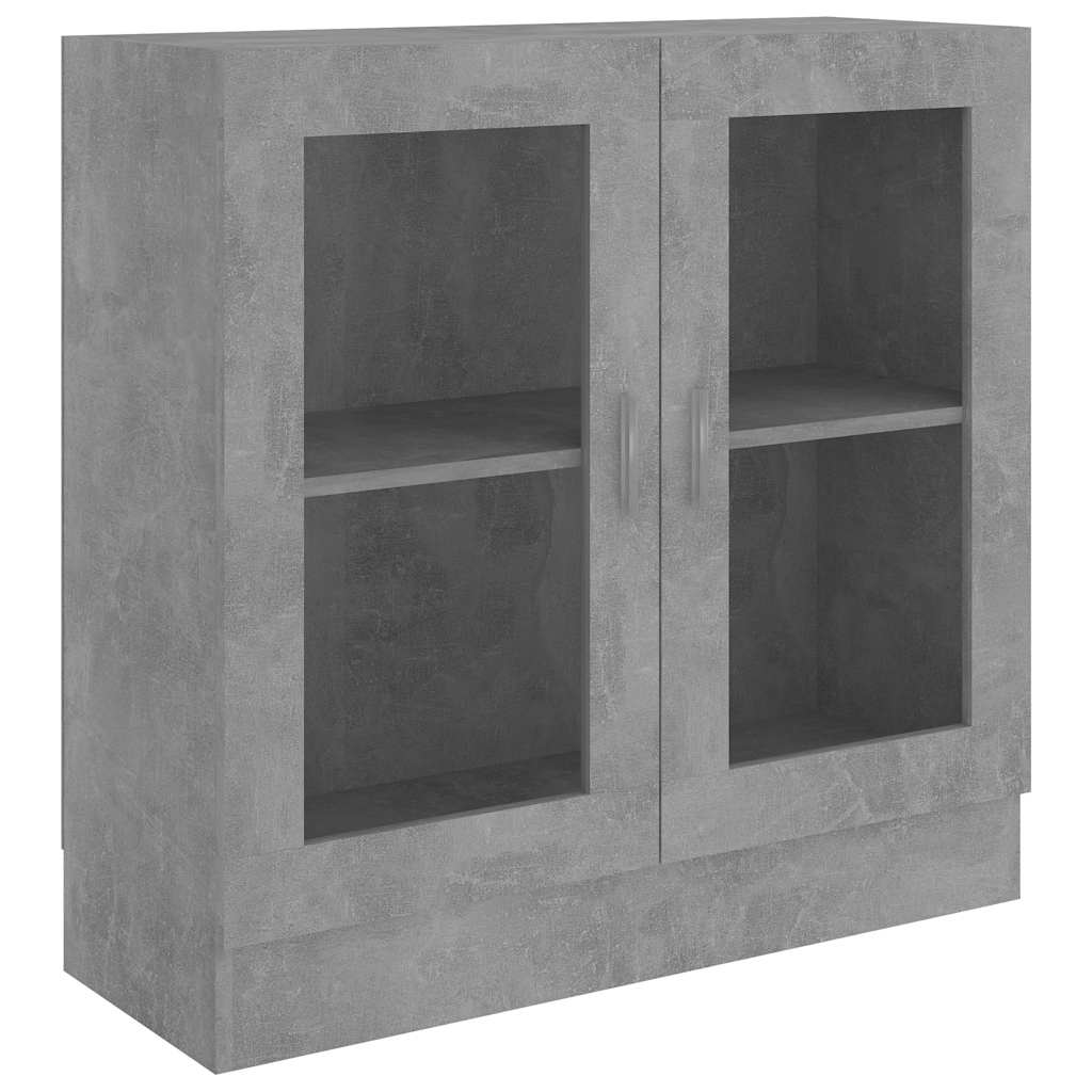 Vitrina siva boja betona 82,5 x 30,5 x 80 cm konstruirano drvo
