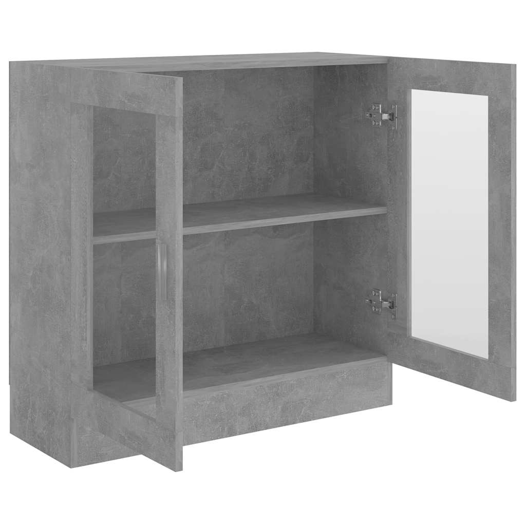 Vitrina siva boja betona 82,5 x 30,5 x 80 cm konstruirano drvo
