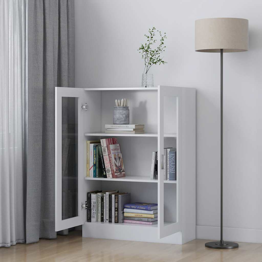 Vitrina bijela 82,5 x 30,5 x 115 cm konstruirano drvo