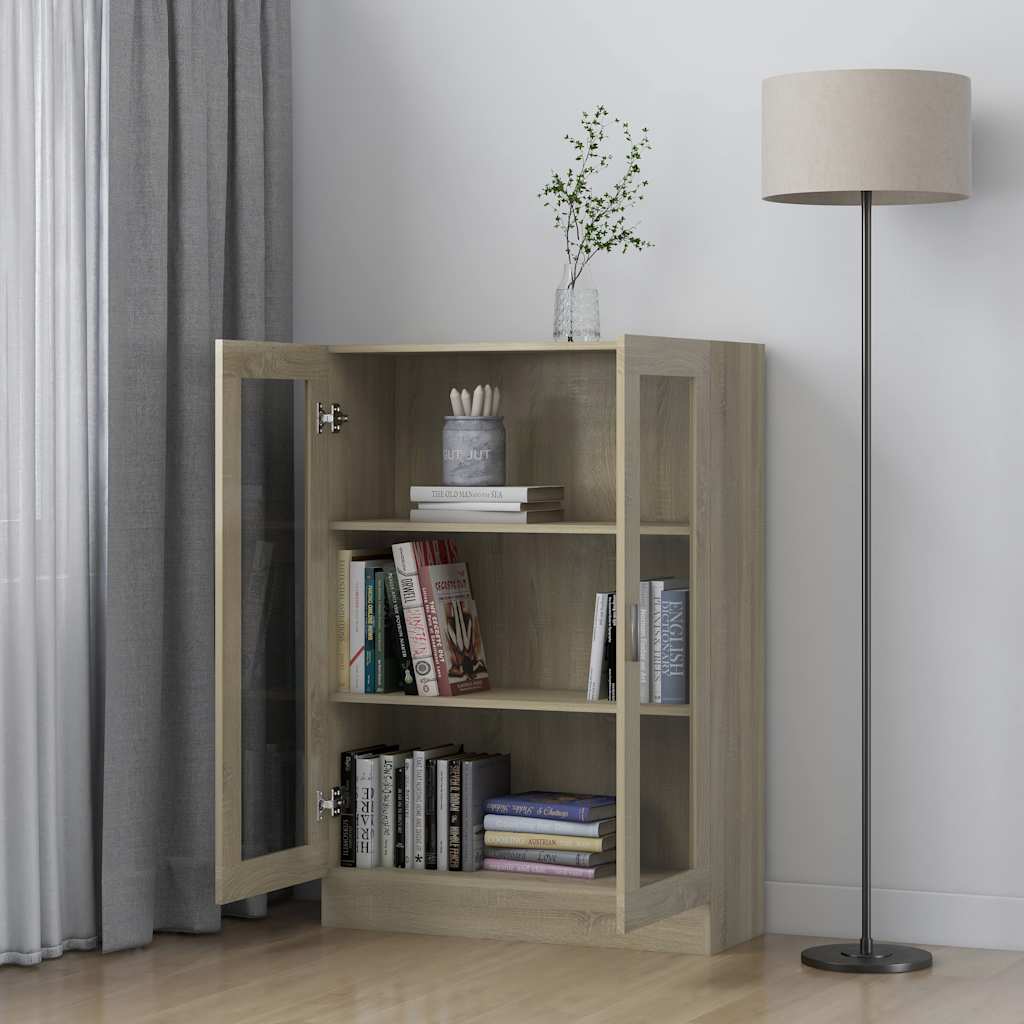 Vitrina boja hrasta sonome 82,5x30,5x115 cm konstruirano drvo